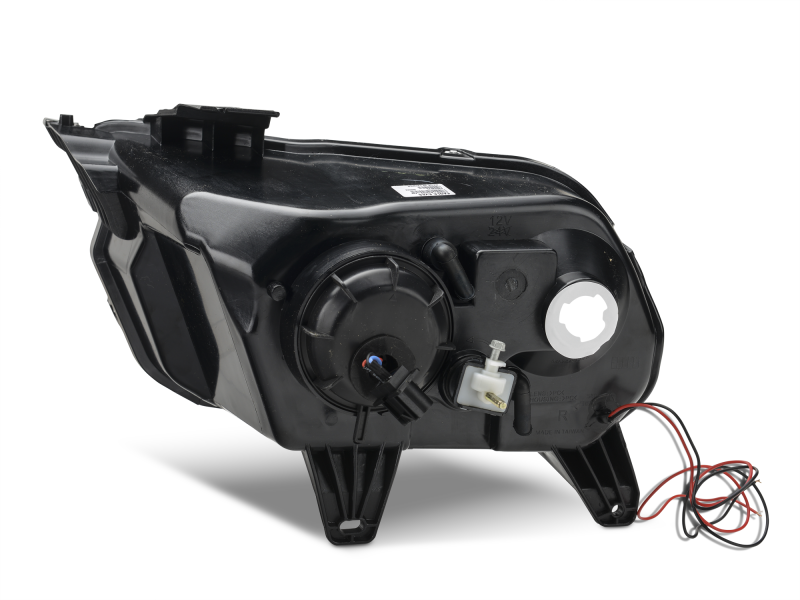 Raxiom 10-12 Ford Mustang avec phares CCFL Halo Projector Headlights - Boîtier noir (lentille transparente)