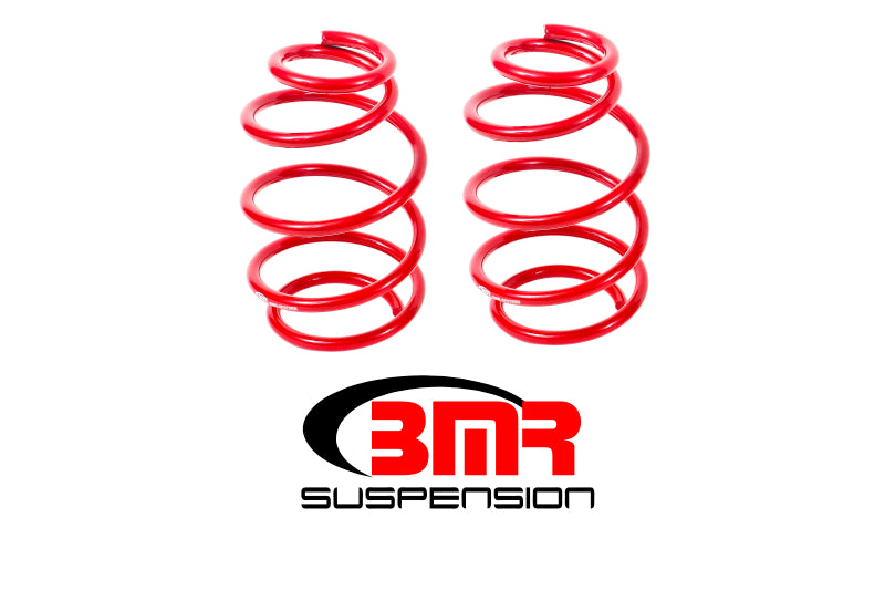 BMR 10-15 5th Gen Camaro V8 Front Lowering Springs - Red BMR Suspension