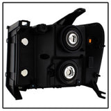 xTune GMC Sierra 07-13 Crystal Headlights Black HD-JH-GSIE07-AM-BK