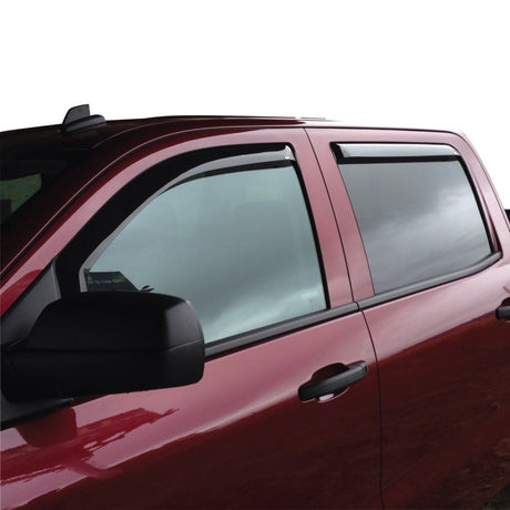 Déflecteur d'air Westin 2014-2018 Chevy Silverado 1500 Crew Cab Wade 4 pièces - Fumé
