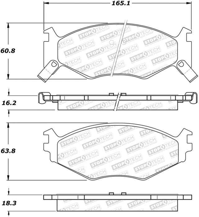 Plaquettes de frein StopTech Street - Avant