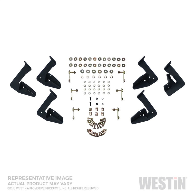 Westin 09-18 RAM 1500 Quad Cab HDX Stainless Drop Nerf Step Bars - Tex. Blk