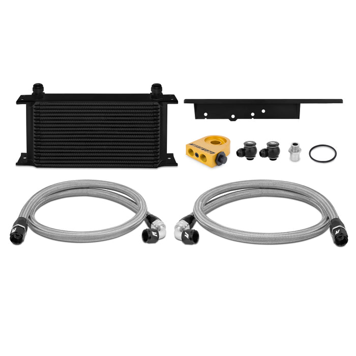 Kit de refroidisseur d'huile Mishimoto 03-09 Nissan 350Z / 03-07 Infiniti G35 (coupé uniquement) - Noir thermostatique