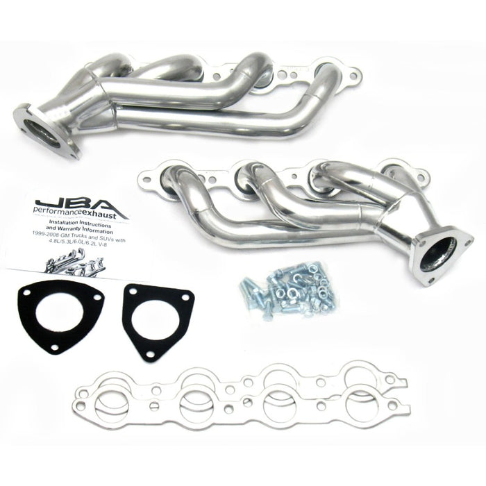 JBA 03-06 GM Truck 6.0L LS sans EGR 1-5/8 po primaire Silver Ctd Cat4Ward Header