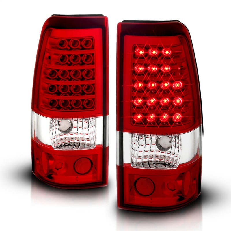 Feux arrière à LED ANZO 2003-2006 Chevrolet Silverado 1500 Rouge/Clair