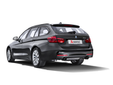 Arrière de catalyseur Akrapovic Evolution Line 16-17 BMW 340i (F30 F31) (SS) avec embouts en carbone (tuyau de liaison requis)