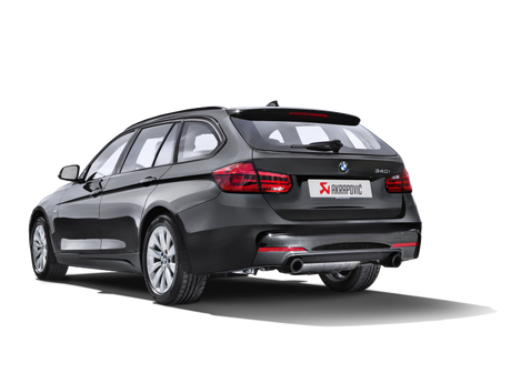 Arrière de catalyseur Akrapovic Evolution Line 16-17 BMW 340i (F30 F31) (SS) avec embouts en carbone (tuyau de liaison requis)