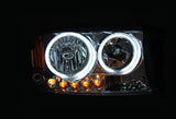 ANZO 2007-2014 Chevy Tahoe Crystal Headlight Chrome Amber(OE)