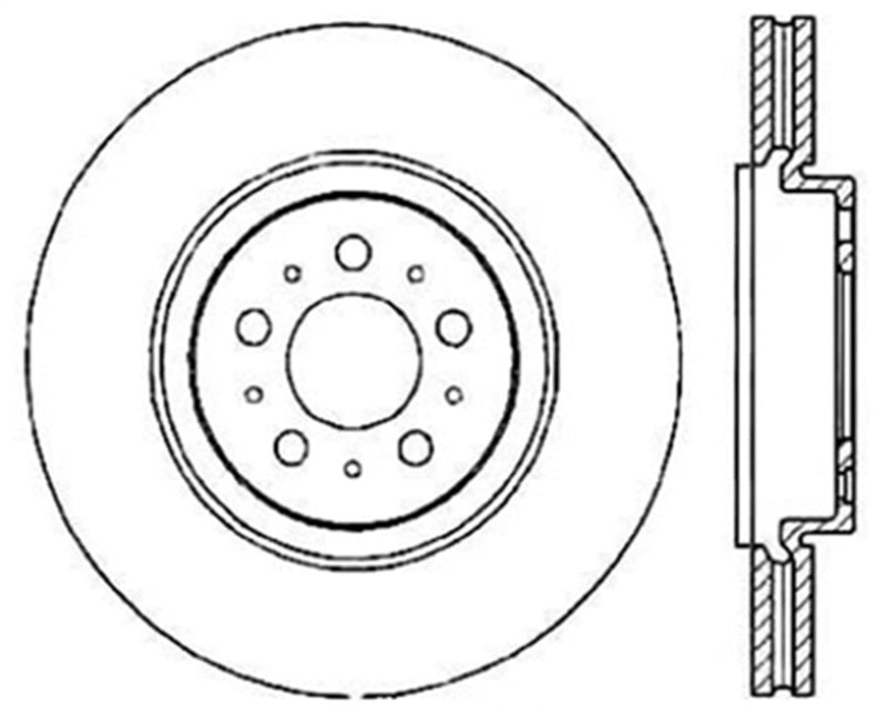 Disque de frein sport fendu et percé StopTech