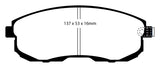 Plaquettes de frein avant EBC 02 Infiniti G35 3.5 sans DCS Bluestuff