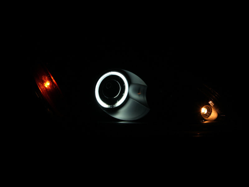 Phares de projecteur ANZO 2004-2007 Mitsubishi Lancer avec halo noir (CCFL)