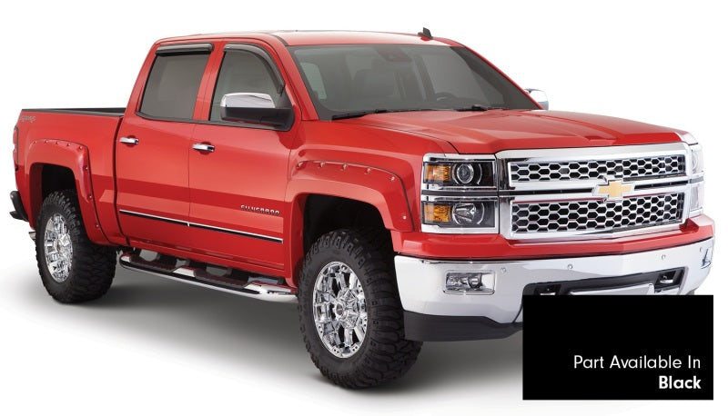 Bushwacker 16-18 Chevy Silverado 1500 Fleetside style Pocket Flares 4 pièces 69,3 po - Noir