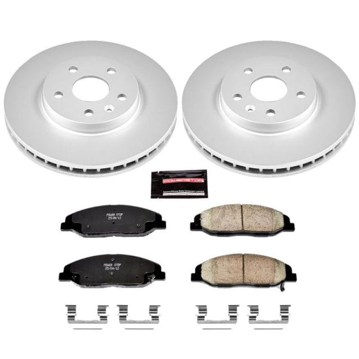 Kit de freins Power Stop 08-14 Cadillac CTS avant Z17 Evolution Geomet avec revêtement