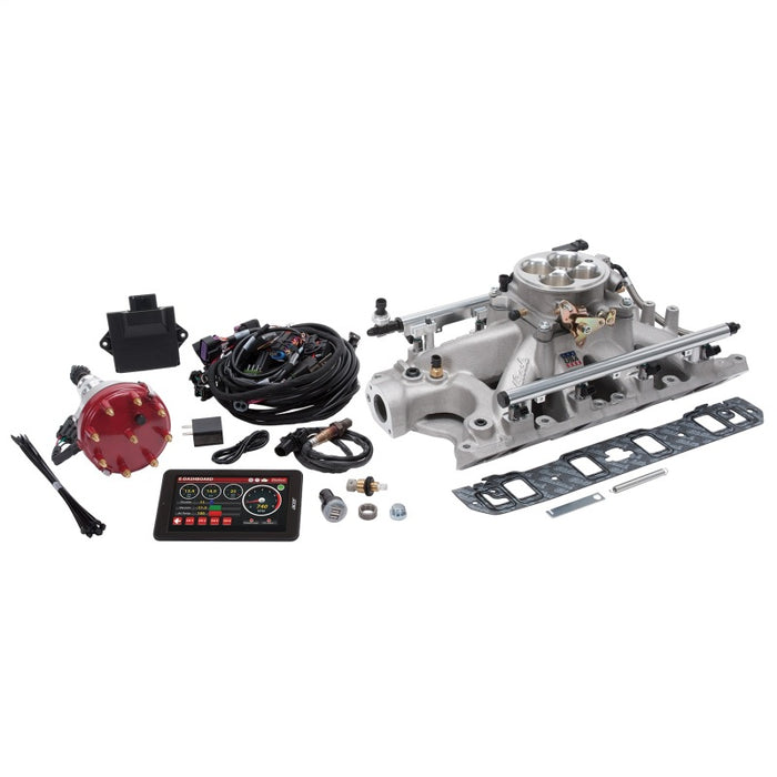 Kit d'injection de carburant Edelbrock Pro Flo 4 Seq Port Ford 289-302 ci 550 HP 29 LbHr Injecteurs Satin