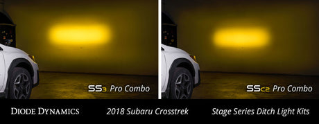 Kit de feux de fossé à LED Diode Dynamics 18-21 pour Subaru Crosstrek Sport SS3 - Combo blanc