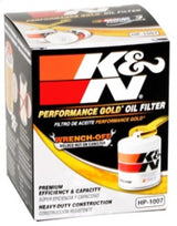 Filtre à huile K&amp;N Performance Gold pour Buick / Chevrolet / Oldsmobile