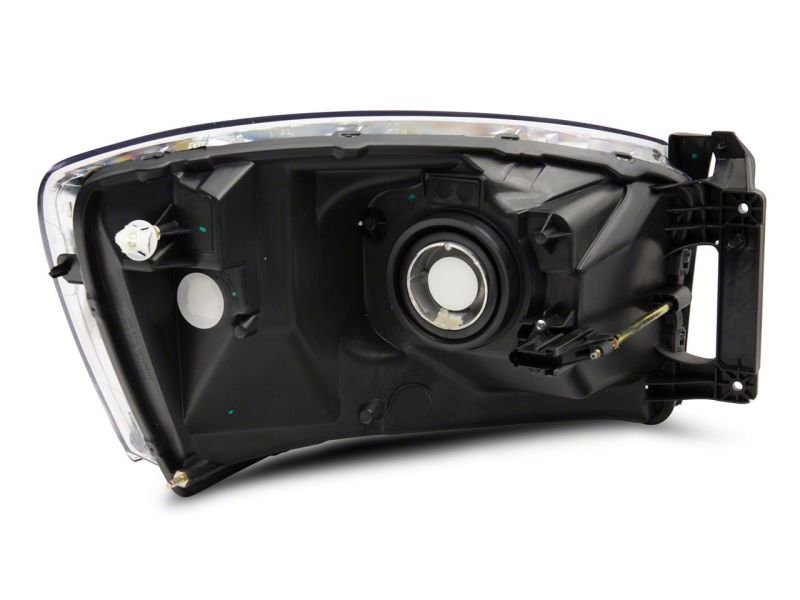 Phares Raxiom 06-08 Dodge RAM 1500 Axial Series OEM Style Rep - Boîtier chromé (lentille transparente)