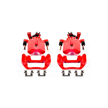 Étriers arrière rouges Power Stop 05-08 Chevrolet Cobalt avec supports - Paire
