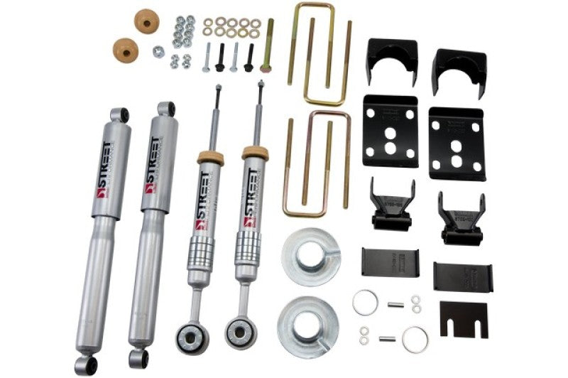 Kit d'abaissement de caisse courte Belltech 09-13 Ford F150 Reg Cab 2WD avec amortisseurs SP 1 ou 3 po F/5,5 po R Drop