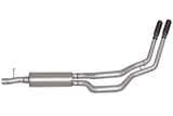 Échappement sport double Cat-Back de 2,5 pouces pour Ford F-250 Super Duty XL 6,2 L de Gibson 11-16 - Acier inoxydable