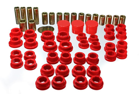 Ensemble de bagues de bras de suspension arrière rouges Energy Suspension 02-09 350Z / 03-07 Infiniti G35 Coupé