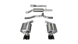 Corsa 11-14 Dodge Charger SXT 2,5 pouces Sport Cat-Back Double sortie arrière avec deux embouts noirs de 3,0 pouces
