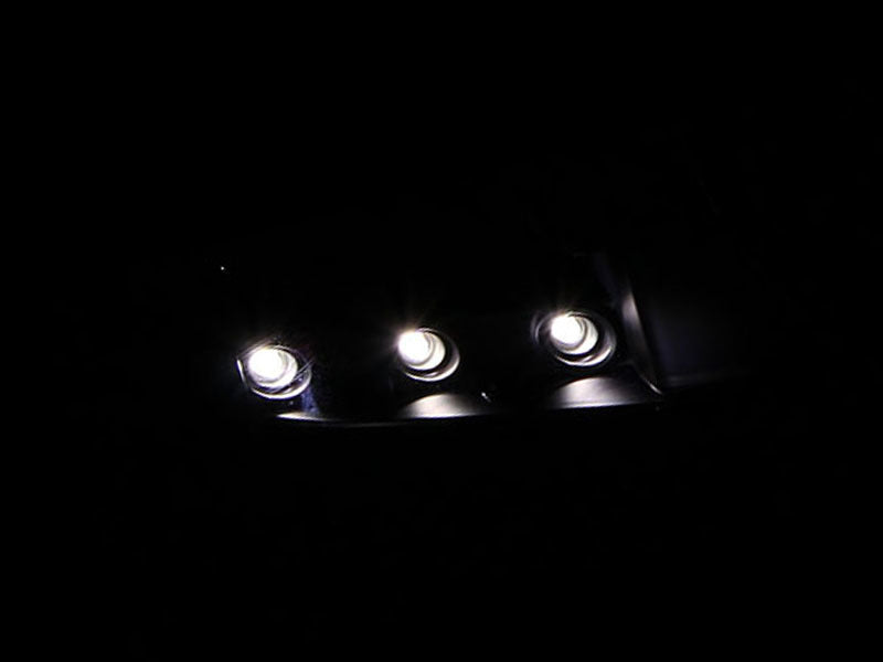 Phare avant ANZO 1998-2005 Ford Crown Victoria Crystal Chrome avec éclairage de pare-chocs (OE)