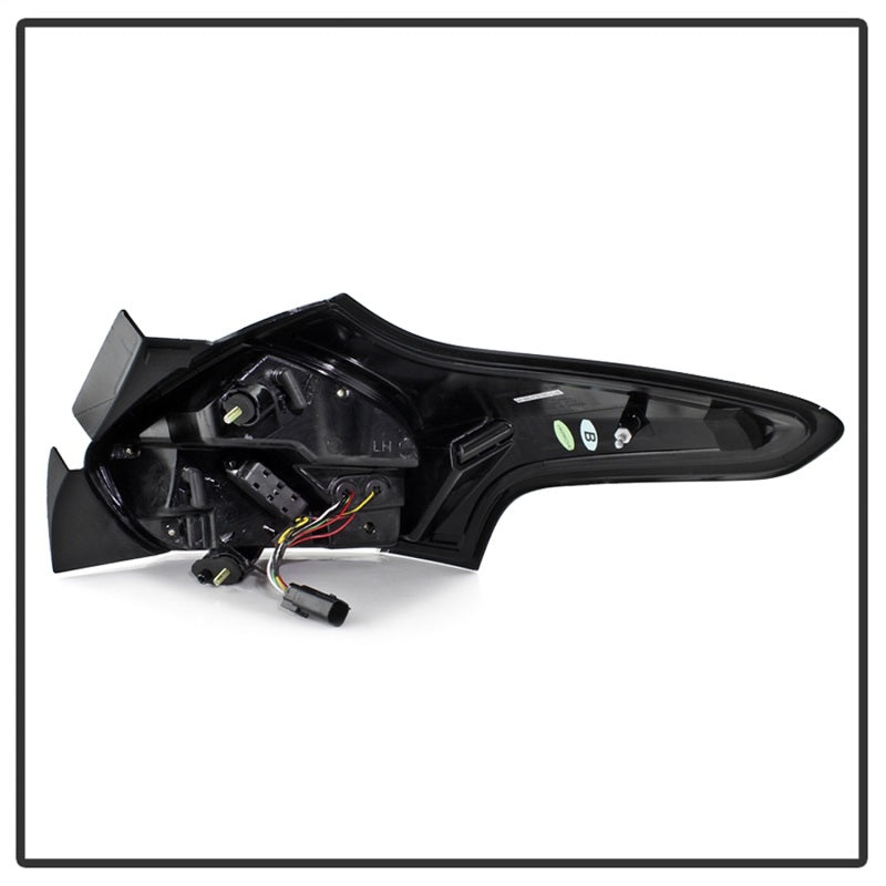 Feux arrière à LED Spyder 15-17 Ford Focus Hatch avec clignotant/marche arrière - Clr rouge (ALT-YD-FF155D-LED-RC)