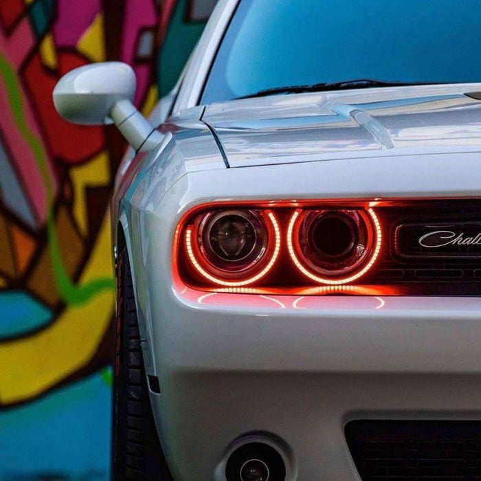 Kit Halo LED étanche Oracle 15-21 Dodge Challenger - Rouge VOIR LA GARANTIE