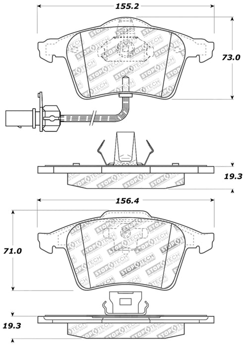 StopTech Performance 07-09 Mazda 3 Plaquettes de frein avant