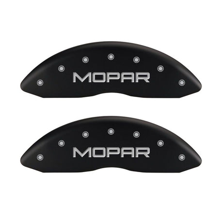 Couvre-étriers MGP 4 gravés avant et arrière MOPAR finition rouge argent ch