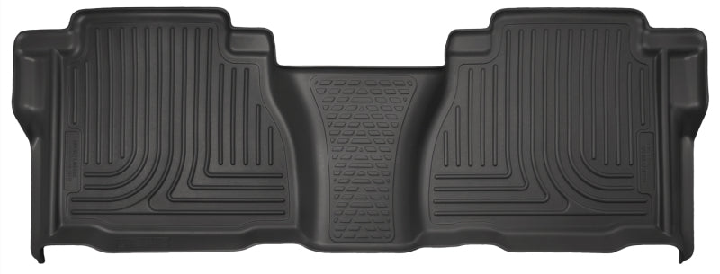 Revêtements de sol noirs pour 2e siège Husky Liners 07-13 Toyota Tundra Crew Cab / Ext Cab WeatherBeater