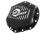 Couvercle de différentiel arrière aFe Street Series noir avec ailettes usinées 19-20 Ram 2500/3500