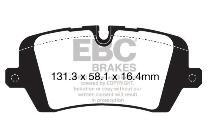 Plaquettes de frein arrière extra-robustes EBC 13+ Land Rover Range Rover 3.0 Supercharged