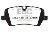 Plaquettes de frein arrière extra-robustes EBC 13+ Land Rover Range Rover 3.0 Supercharged