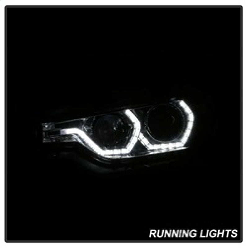 Phares de projecteur Spyder 12-14 BMW F30 Série 3 4DR - LED DRL - Chrome (PRO-YD-BMWF3012-DRL-C)