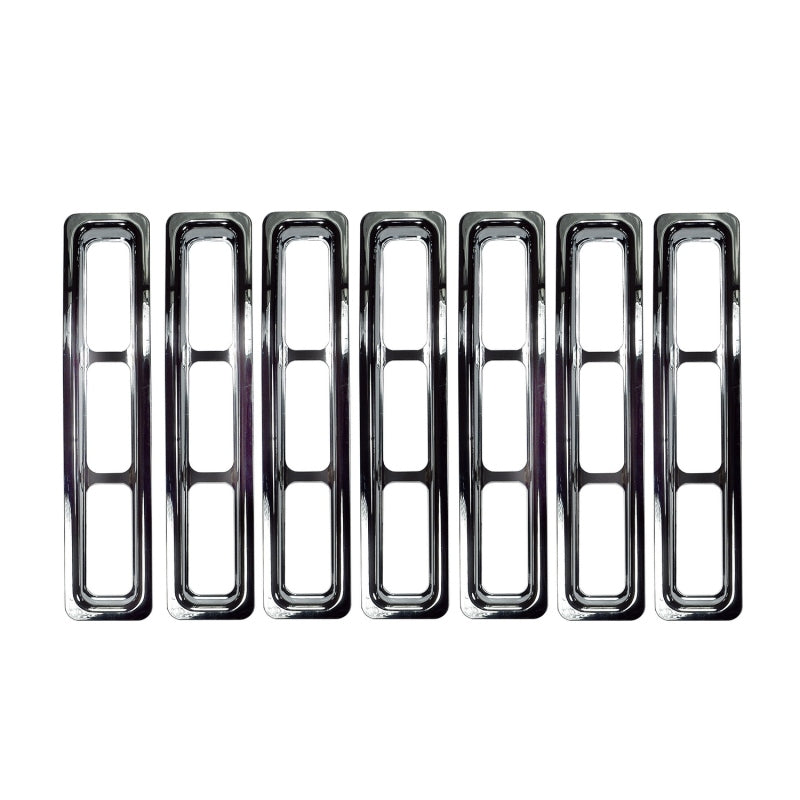 Rugged Ridge Grille Inserts Chrome 97-06 Jeep Wrangler