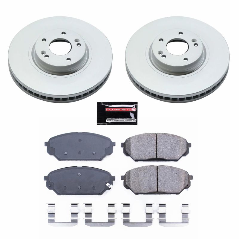 Power Stop 07-12 Hyundai Veracruz Front Z17 Evolution Geomet Coated Brake Kit