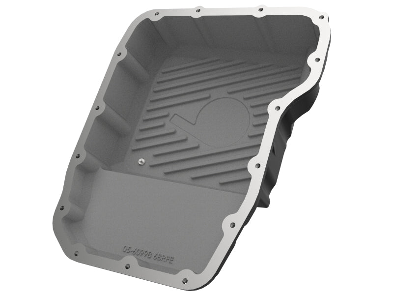 Carter de transmission aFe (noir avec ailettes usinées) 13-19 Dodge Diesel Trucks L6-6.7L (td)