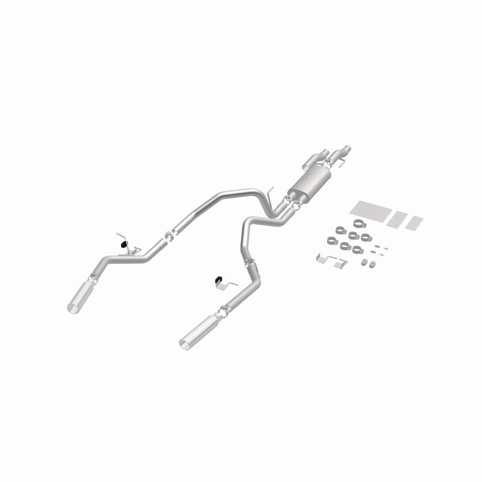 Échappement Catback MagnaFlow 11 pour Ford F-150 3,7 L/5,0 L/6,2 L SS à double sortie arrière divisée avec embouts SS de 3,5 pouces