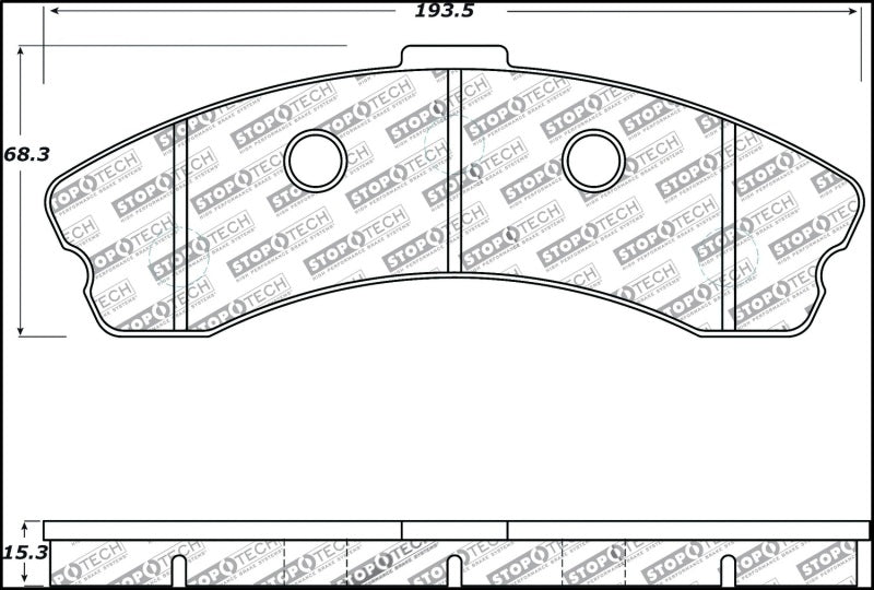 Plaquettes de frein avant StopTech Performance 06-09 Chevrolet Corvette Z06