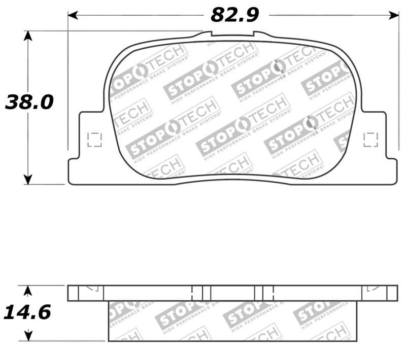 Plaquettes de frein arrière StopTech Performance 05-08 Scion tC