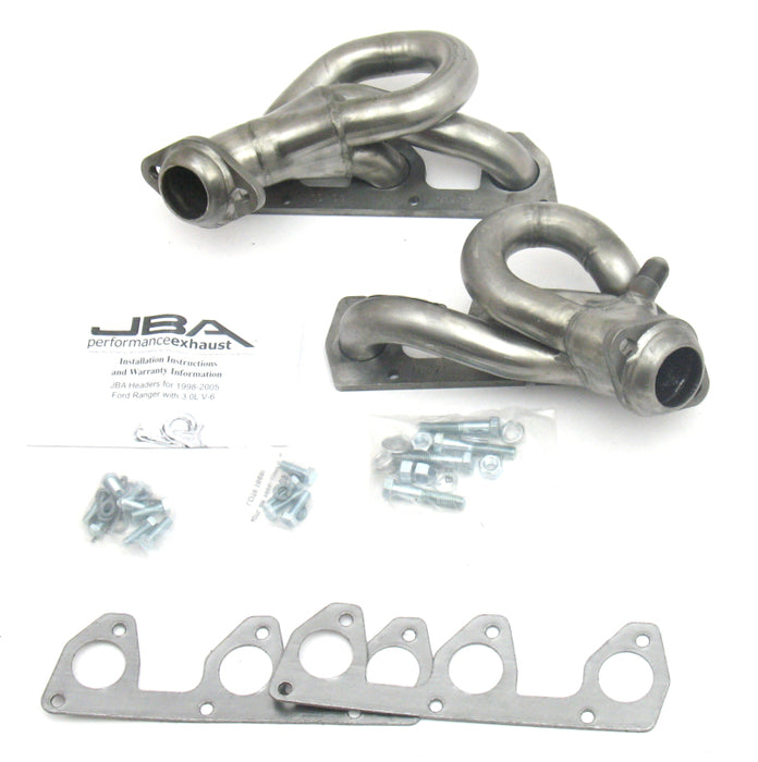 JBA 98-01 Ford Ranger 3.0L V6 avec collecteur d'échappement Cat4Ward 409SS primaire brut de 1-1/2 po