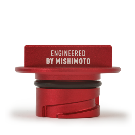 Bouchon de remplissage d'huile Mishimoto 05-16 Ford Mustang Hoonigan - Rouge