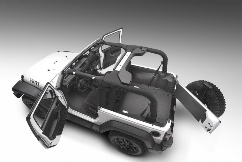 Kit de chargement BedTred 5 pièces pour Jeep JK 2 portes arrière 07-10 (avec hayon et doublure de cuve)