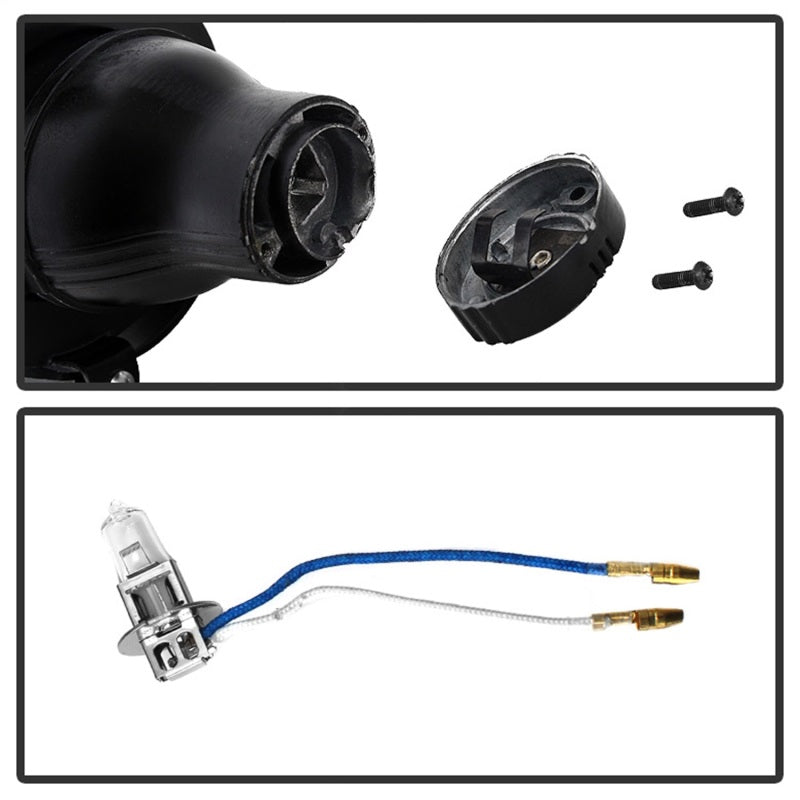 Feu antibrouillard OEM Spyder GMC Acadia 2013-2015 avec interrupteur universel - Transparent FL-GAC2013-C