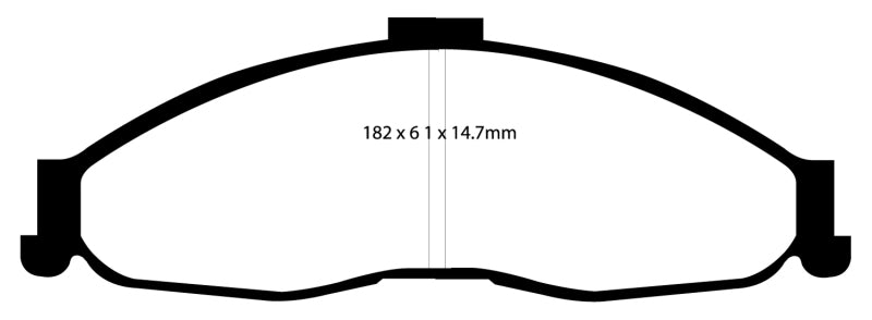 Plaquettes de frein avant EBC 98-02 Chevrolet Camaro (4e génération) 3.8 Bluestuff