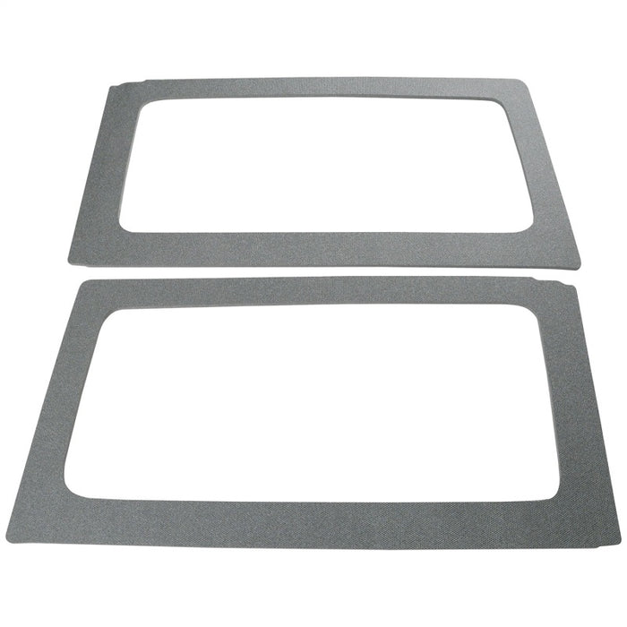 DEI 11-18 Jeep Wrangler JK 2 portes Boom Mat Garniture de lunette arrière - 2 pièces - Gris