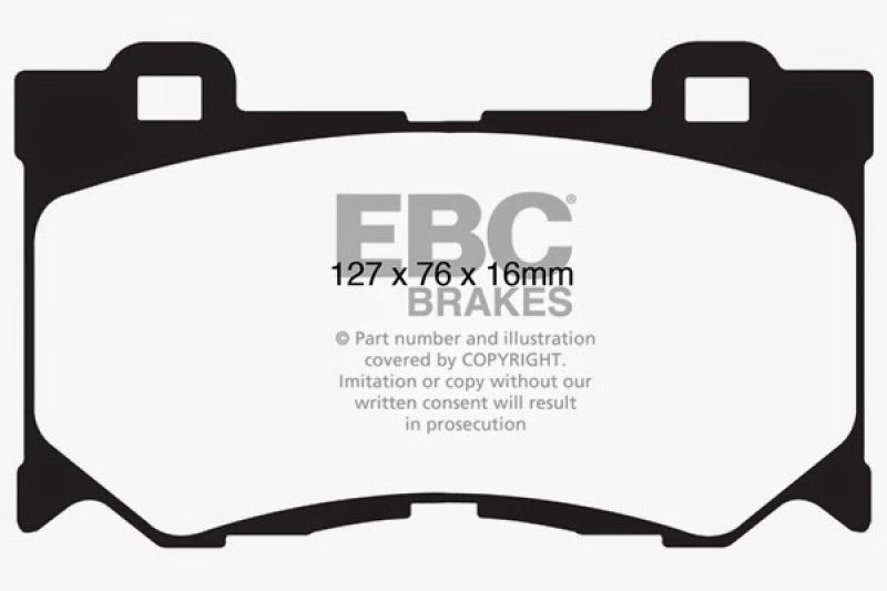 Plaquettes de frein avant EBC 2013+ Infiniti Q50 Hybrid 3,5 L Hybrid Sport Ultimax2