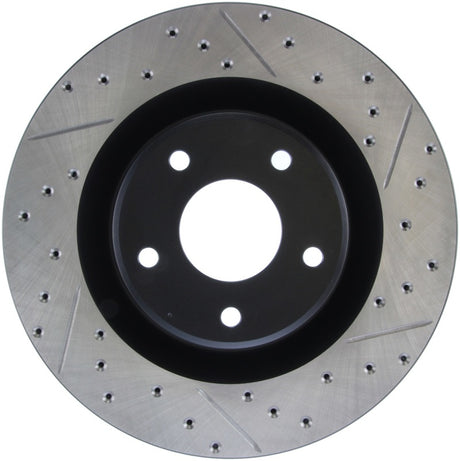 StopTech Power Slot 05-07 Cadillac XLR / 06-09 Chevy Corvette Front Left Drilled & Slotted Rotors